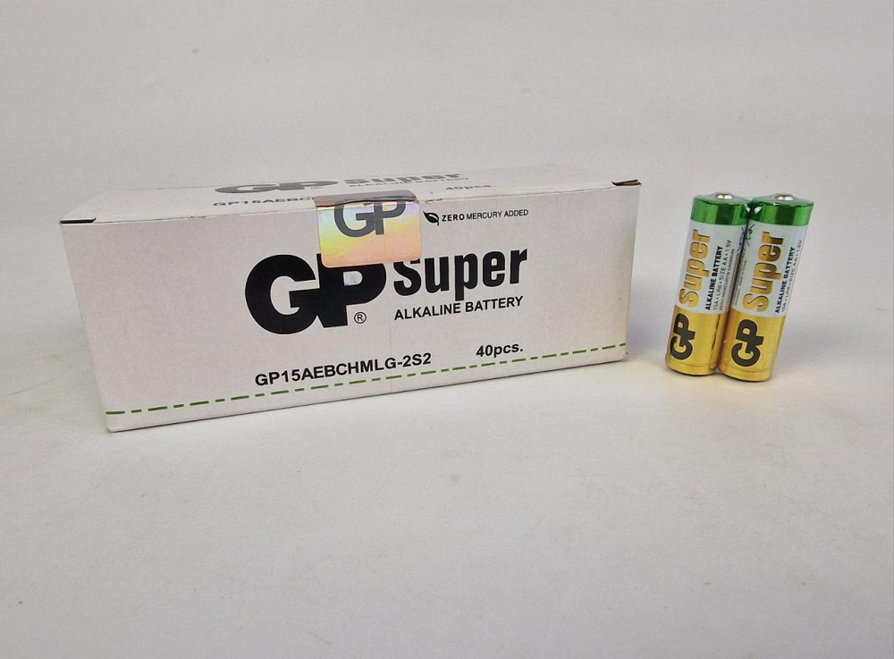 Батарейка ( Елемент живлення) GP (АА R6) алкалін (Б-2) (2 шт.) Харків - фото 2