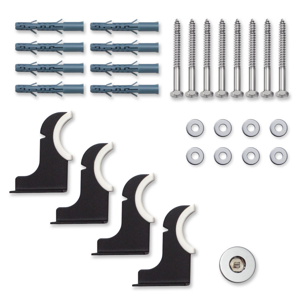 Вертикальный радиатор Ellipse Double  600х1800-10 (50 мм), anticor, черный муар Киев - изображение 8