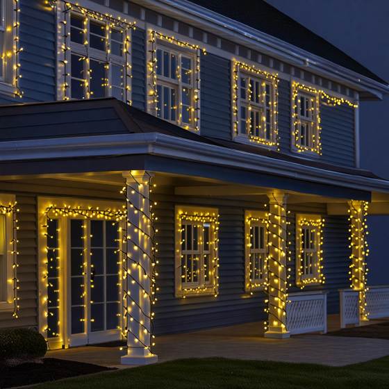 Вулична гирлянда "Різдвяна фея" 50 м, 500 LED, жовта Київ