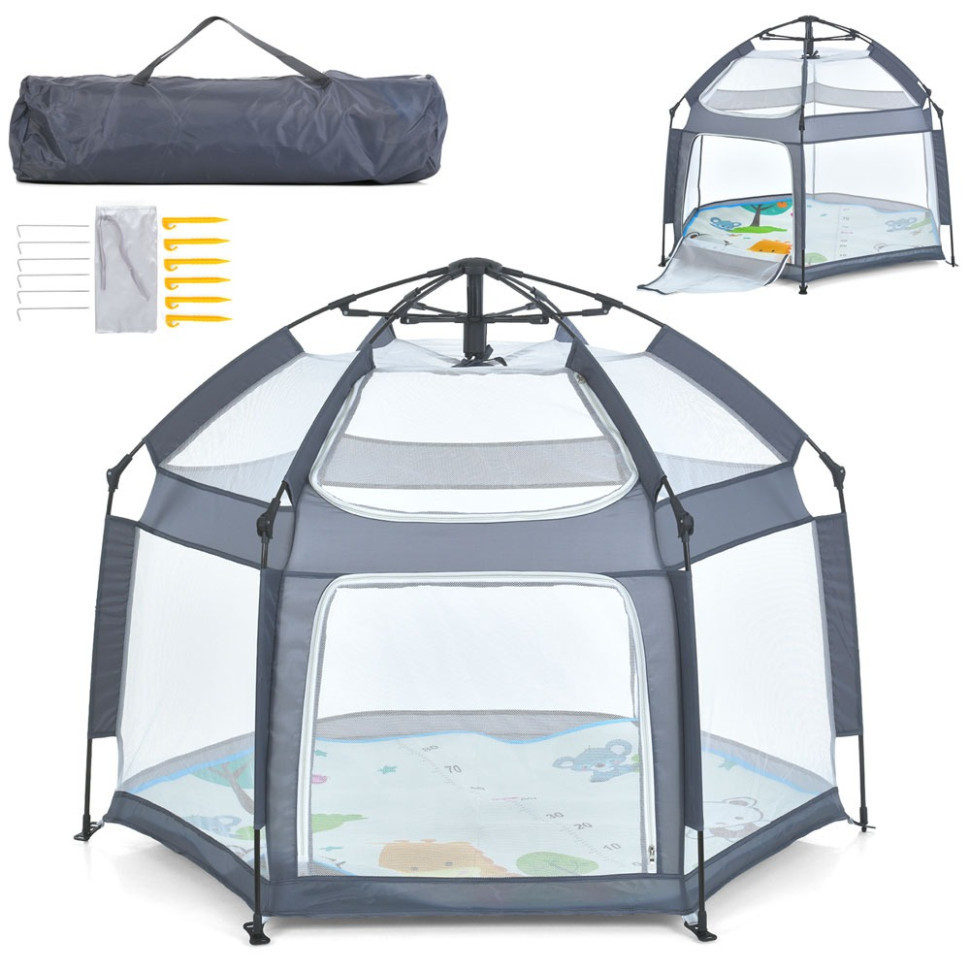 Детский манеж MR 1512 Silver Mist 146×127×110 см Винница - изображение 3