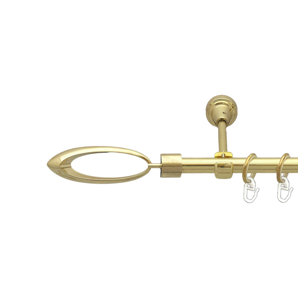 Карниз Orvit Венеція металевий однорядний відкритий Золото 16 мм 200 см (00-00014036) Львів - фото 1