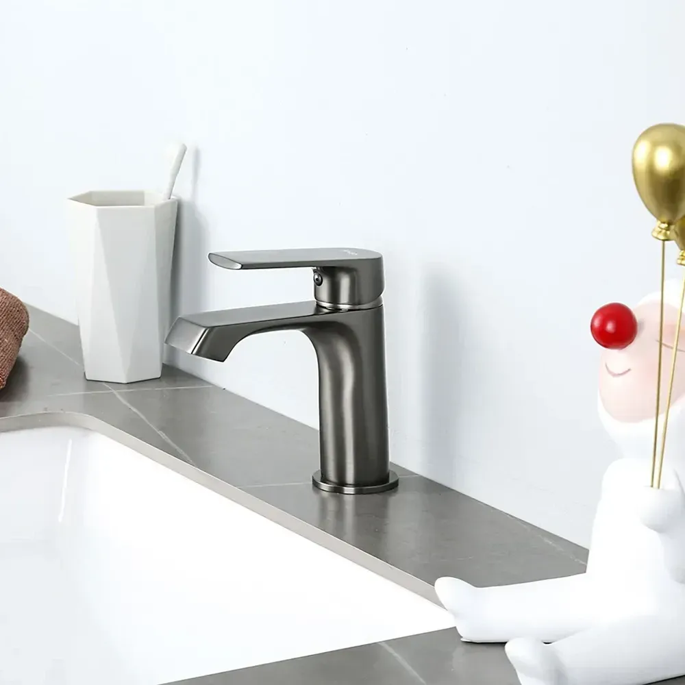 Змішувач для умивальника Frap F1071-9 графіт Київ - фото 2