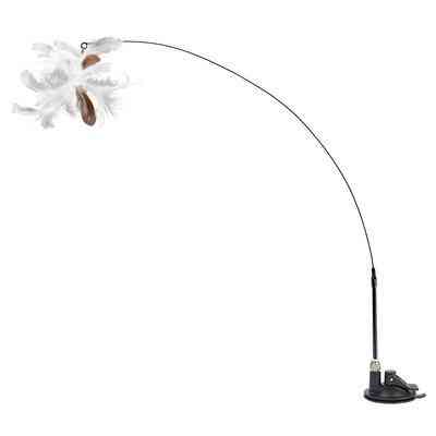 Іграшка для котів WAUCAT Fun Teaser дражнилка на присосці з пером 800 мм Вінниця