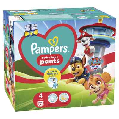Подгузники Pampers Maxi Размер 4 (9-15 кг) Paw Patrol 72 шт (8006540863572) Винница