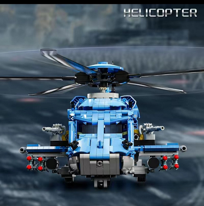 Конструктор Большой Вертолет 2001 деталей — Lego Toylinx, совместимый с LEGO Technic, военный вертолет Киев - изображение 5