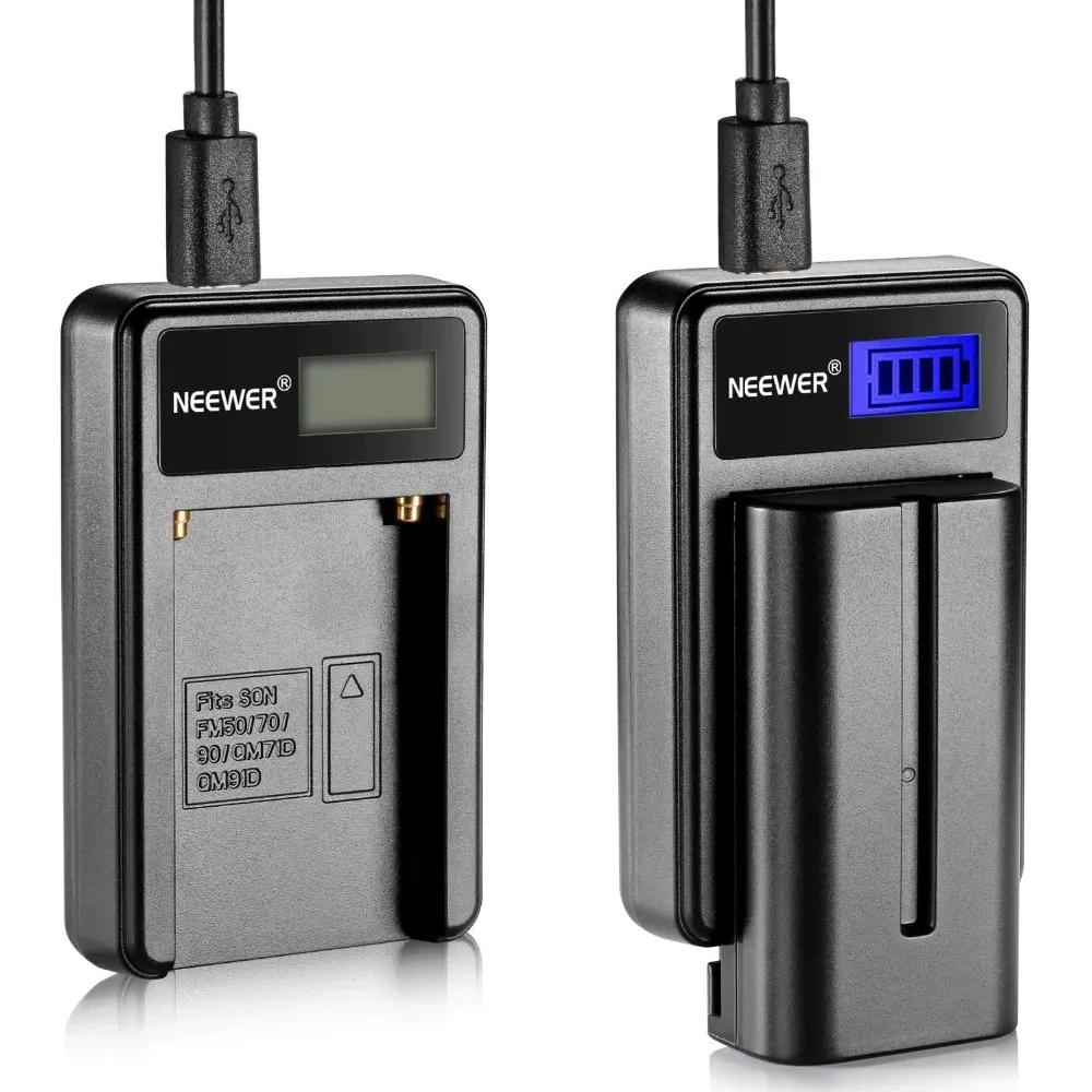 Зарядний Пристрій Neewer Micro USB + 2 Акумулятори NP-F550 2600 мАг для Sony Handycam, LED Світла, Відеокамер та Фотообладнання Київ - фото 9
