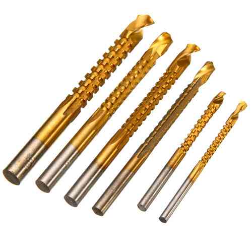 Набор сверл фрезерных 6шт 3-8мм, цилиндрические, HSS сталь Винница