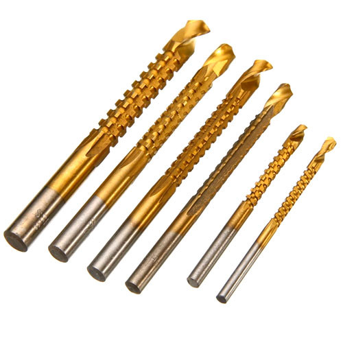 Набор сверл фрезерных 6шт 3-8мм, цилиндрические, HSS сталь Винница - изображение 1