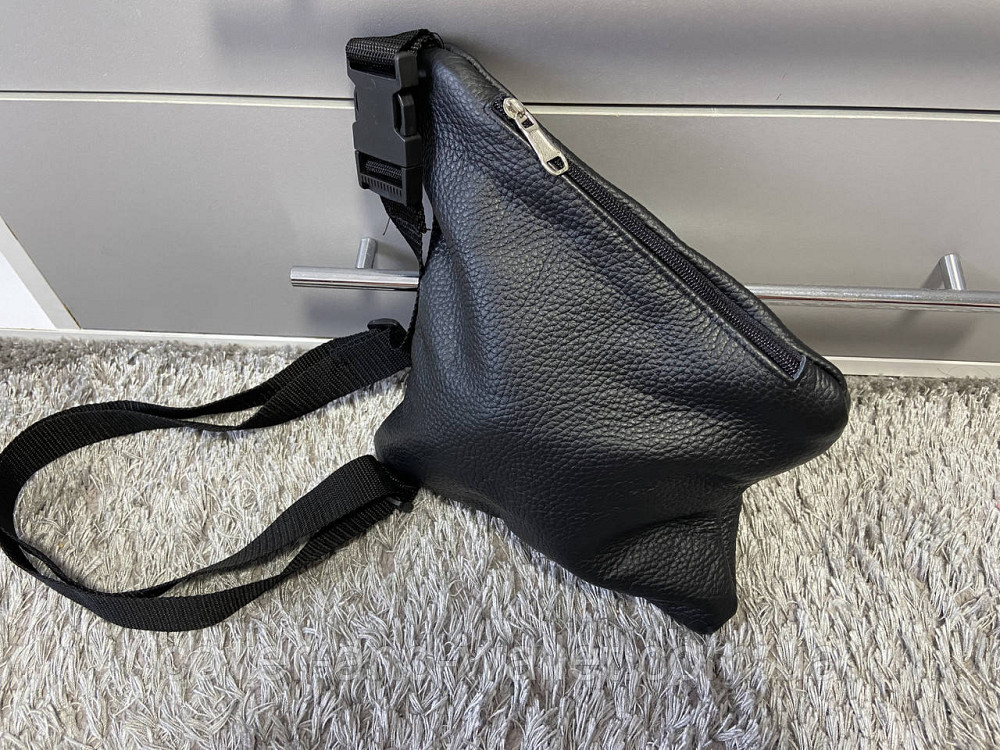 Тонка чоловіча сумка-слінг через плече із натуральної шкіри PS Leather Київ - фото 4