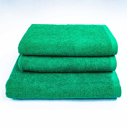 Набір махрових рушників 3шт GM Textile 50х90см, 50х90см, 70х140см 400г/м2 (Зелений) Суми - фото 1