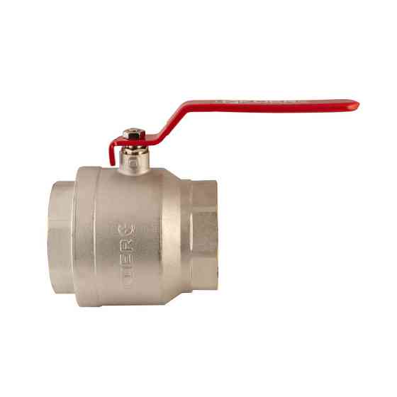 Кран кульовий Koer KR.214 - 4" FF ГГВ (ручка "важіль" червона) (KR4952)   ( 23184 ) Харків