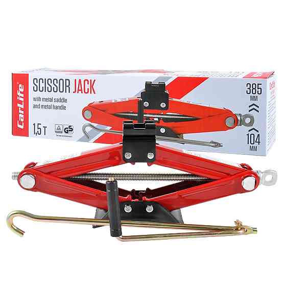 Домкрат ромбовий CarLife 1,5т 104-385мм з металевою подушкою SJ225 Киев