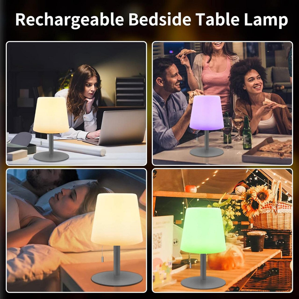 Светодиодная настольная лампа на батарее 8 цветов RGB Днепр - изображение 6