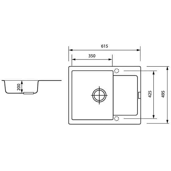 Мойка Zerix ZS-6250S-14 Black metallic (ZX4594) Киев