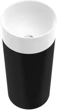 Раковина  Marmorin Design DUO S Z CZARNYM POSTUMENTEM 380x380x850mm (PS536040380) Киев - изображение 1