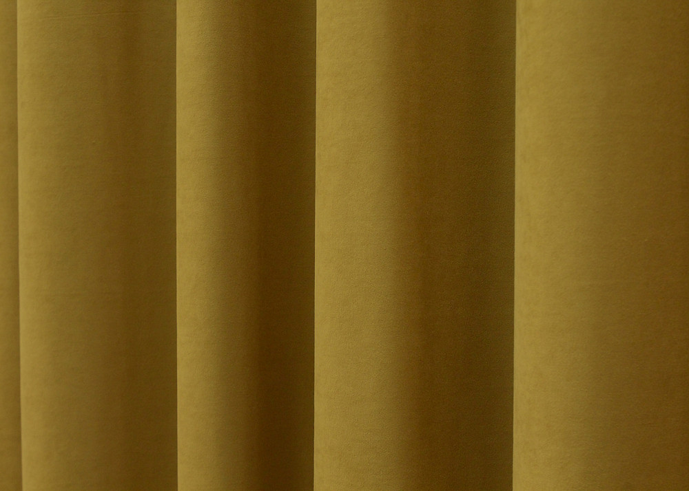 Комплект готовых штор VR-Textil Нубук однотонный № 1521ш Темно-золотистый 150х290 см 2 шт (33-0380) Киев - изображение 7