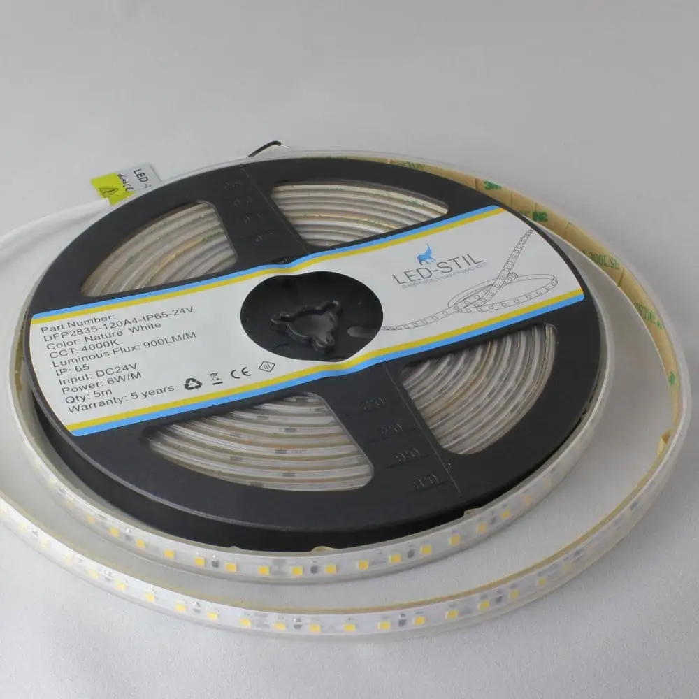 LED-STIL LED стрічка LED-STIL 4000K, 12 вт/м, 2835, 128 шт/м., IP65, 24V, 2000 LM Коломия - фото 4