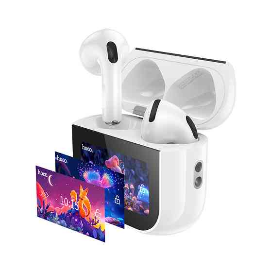 Бездротові навушники HOCO EW82 Sparkle true wireless touch screen BT headset White Київ