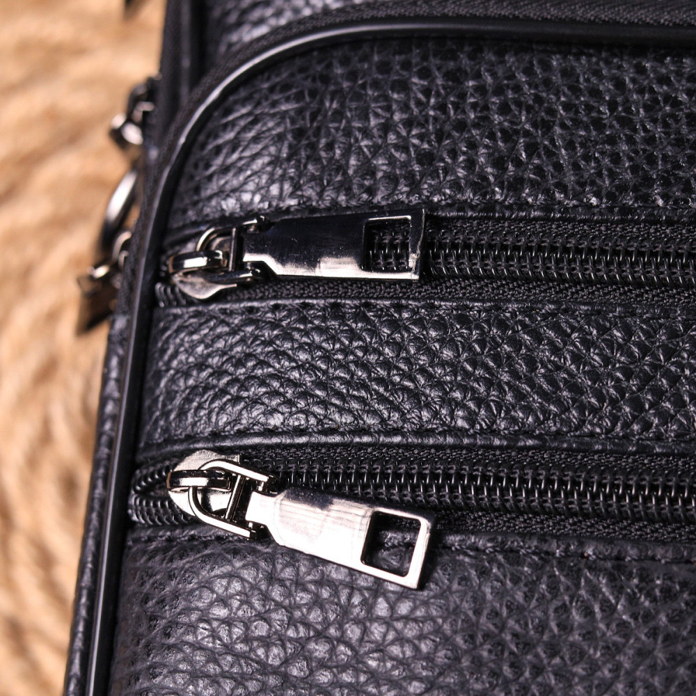 Сумка вертикальная кожаная 21270 Vintage Черная Киев - изображение 1