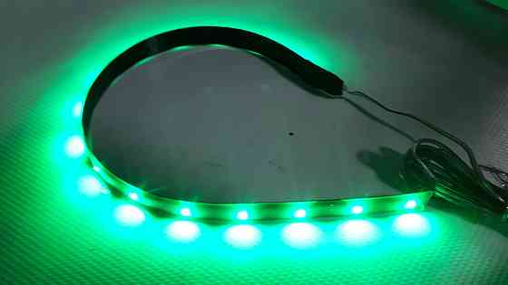 Подсветка гибкая 3636G 15LEDх30см green Винница