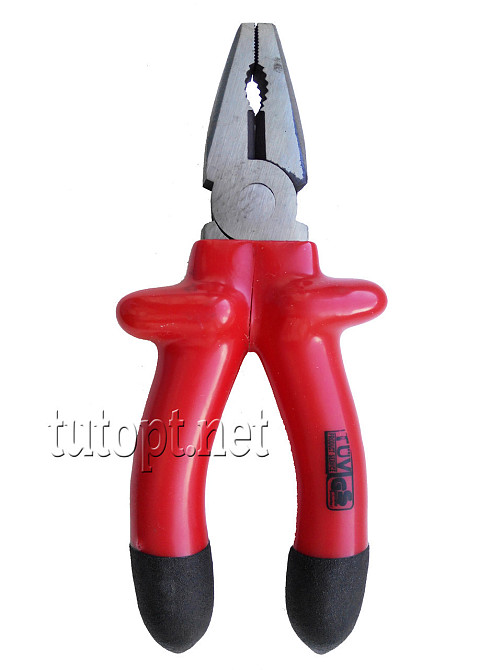 Плоскогубцы 1000V с прорезиненными ручками средние 17см Red Днепр - изображение 2