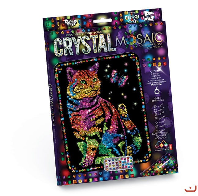 Набір креативної творчості "CRYSTAL MOSAIC" (20), CRM-01-01,02,03,04...10, шт Київ - фото 1