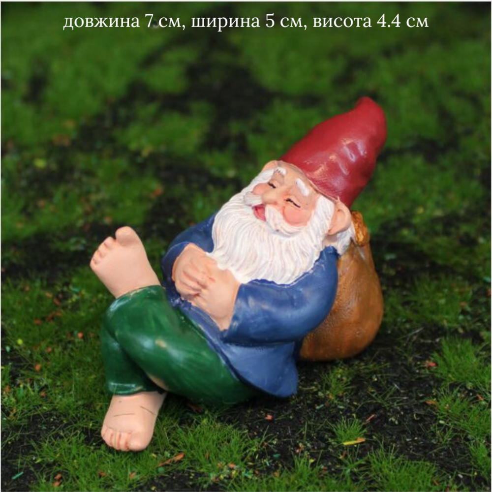 Фигурка Гном из полистоуна для мини-сада, кашпо, флорариума, микроландшафта, миниатюры Одесса - изображение 7