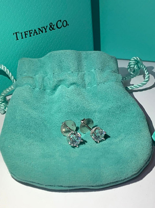 Серьги гвоздики Тиффани Tiffany, серебро 925 пробы. Мешочек Тиффани. Идеально на подарок девушке! Одесса - изображение 4