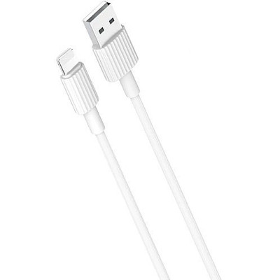 Дата кабель USB 2.0 AM to Lightning 1.0m 2.4A white XO (NB156-L-1-WH) Винница - изображение 1