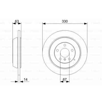 Гальмівний диск Bosch 0 986 479 330 Вінниця