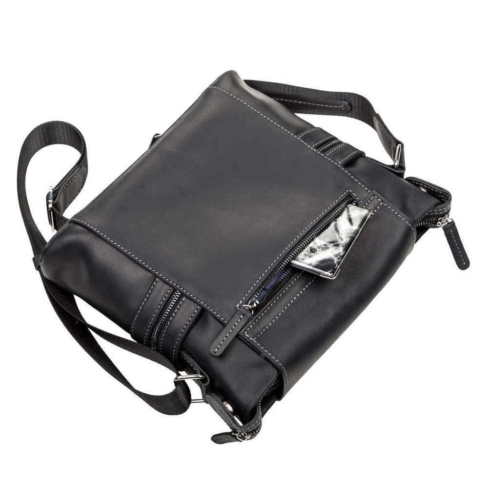 Сумка чоловіча SHVIGEL 11096 шкіряна Чорна Київ - фото 1