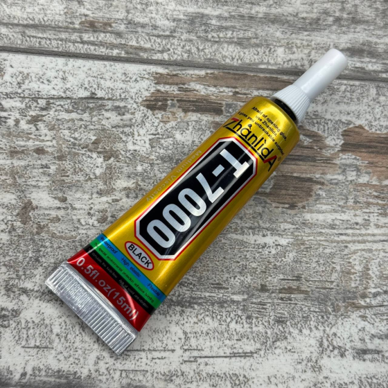 Клей промисловий T-7000 15 мл чорний для тачскрінів і дисплеїв смартфонів Київ