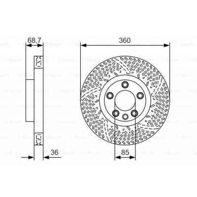 Тормозной диск Bosch 0 986 479 B13 Винница