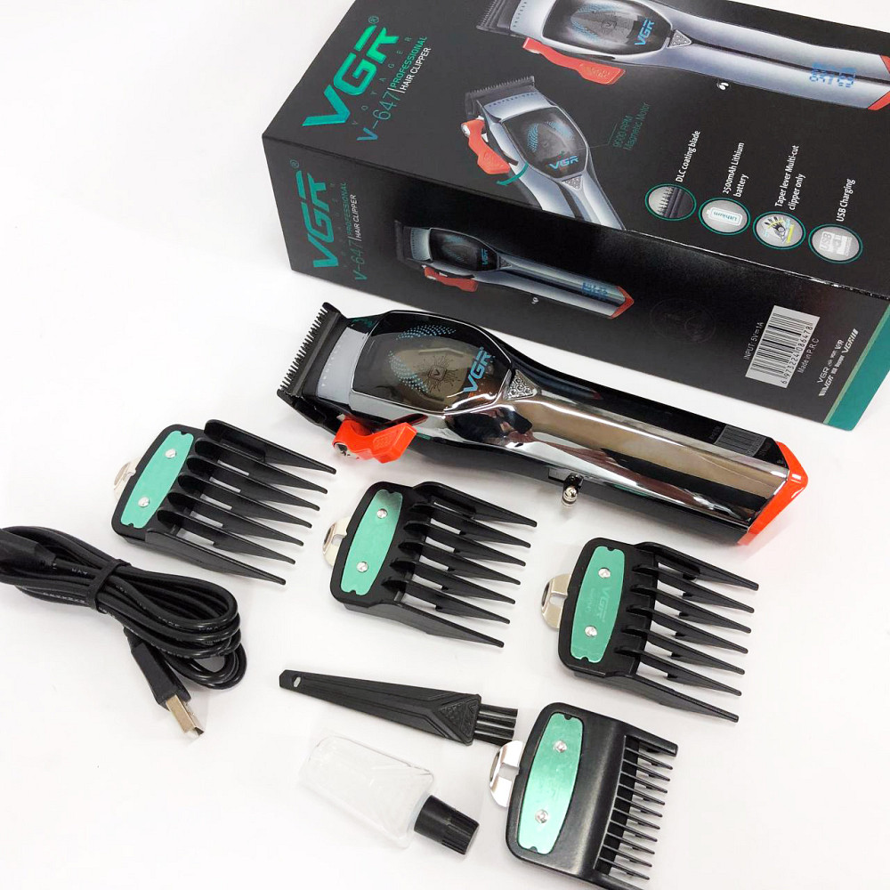 Тример для стрижки волосся потужний VGR V-647, Електробритва для стрижки голови, Тример бездротовий BY-57 Львів - фото 15