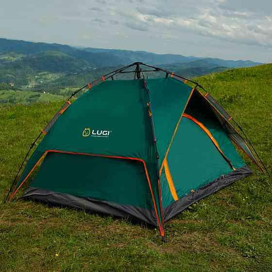 Намет автоматичний двомісний 200*230*130 см водонепроникний зелена LU015GR Київ