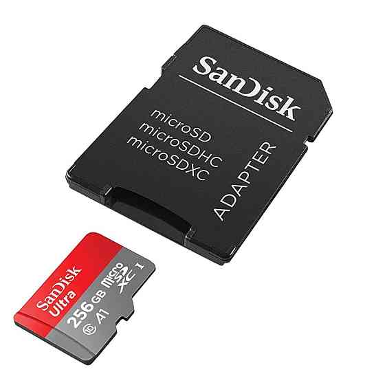 Карта памяти microSDXC (UHS-1) SanDisk Ultra 256Gb class 10 A1 (150MB/s) (adapter SD) Киев