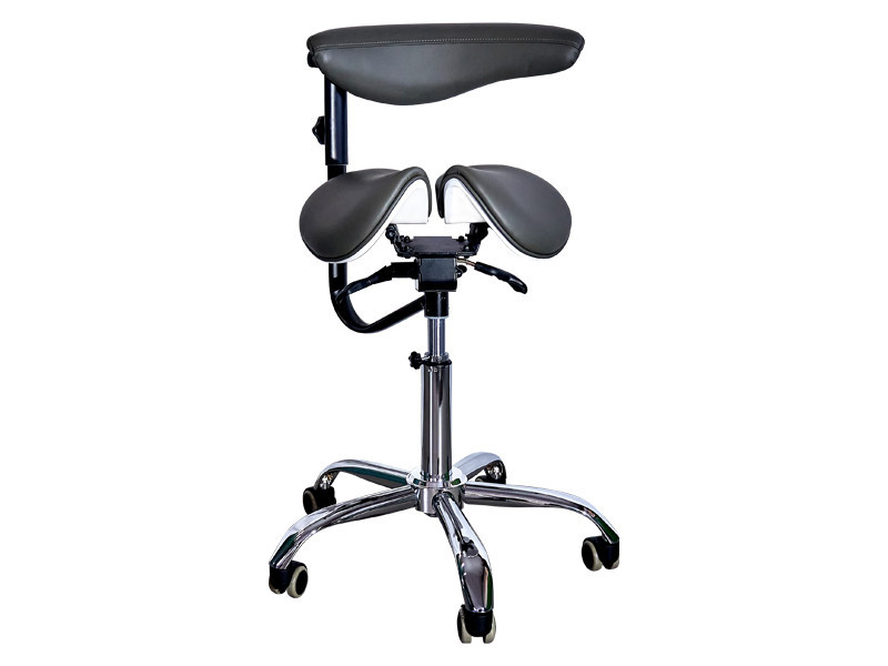 Стілець-сідло для майстра 8016-2, зі спинкою, роздільне сидіння, 3 регулювання Київ - фото 2