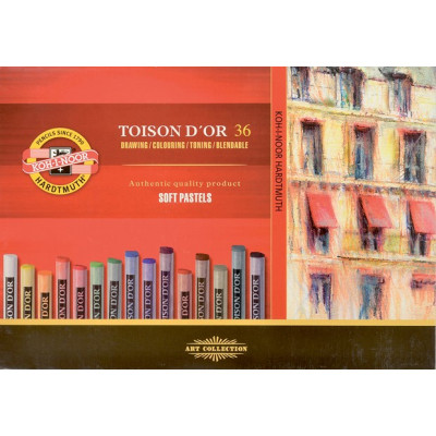 Пастель Koh-i-Noor Toison D'or сухая мягкая 36 цветов (8515) Винница - изображение 1