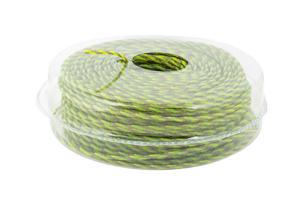 MASTERTOOL Жилка для тримера безшумна MASTERTOOL SPIRAL SQUARE 2.70 мм 107 м (блістер) двоколір Киев - изображение 1