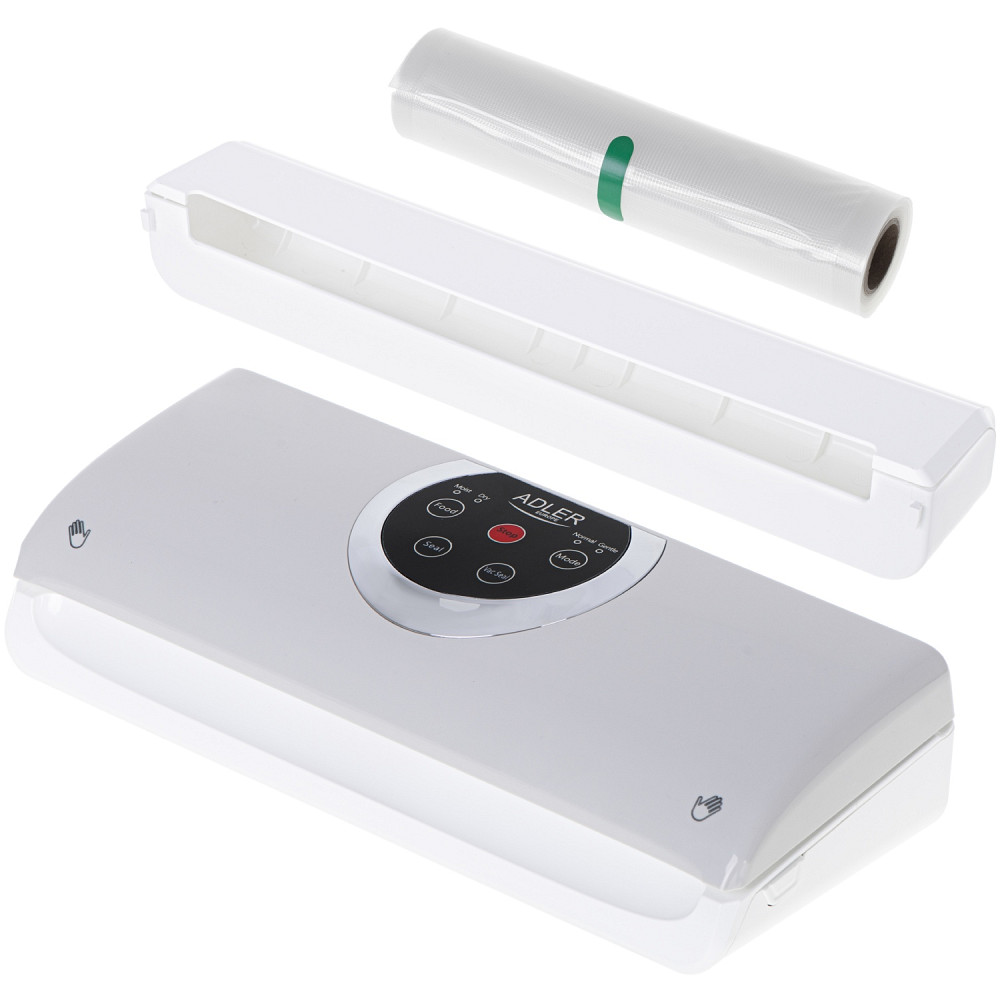 Вакууматор Adler AD 4503 для пакетів,рулонів та контейнерів/ 130Вт/ 30см/ ел. керування/ сірий Винница - изображение 8