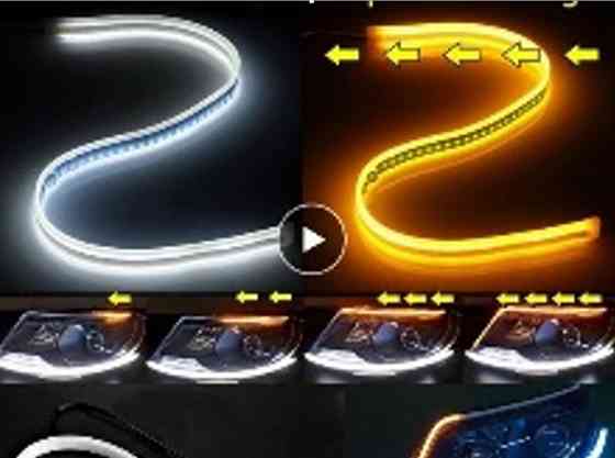 Підсвічування у фару силіконову з поворотом 60см W/Y Вінниця