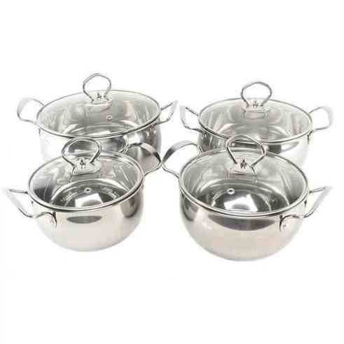 Набір каструль вищої якості, Набір практичних каструль якісних з кришками DS-77 Івано-Франківськ