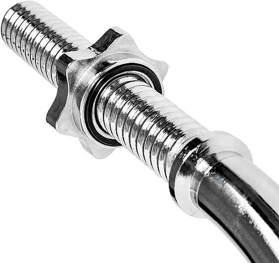 Гриф для штанги Toorx W-подібний 120 см 25 мм з гвинтовими замками (BCV-120) Київ