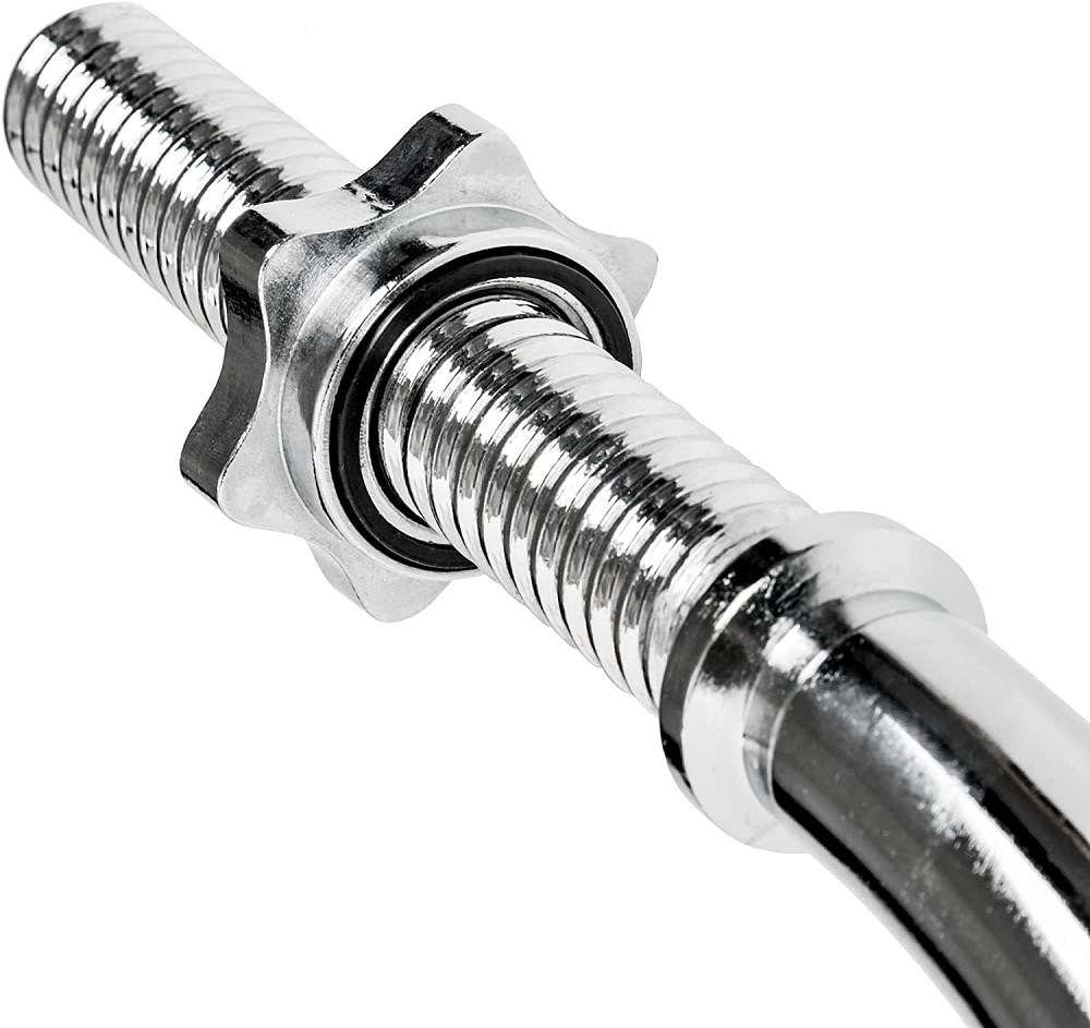 Гриф для штанги Toorx W-подібний 120 см 25 мм з гвинтовими замками (BCV-120) Київ - фото 4