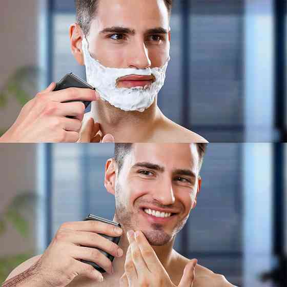 Беспроводная электробритва с двойным лезвием + триммер,от USB,VGR V-379 SBR Киев