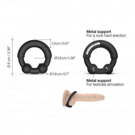 Эрекционное кольцо с металлическими вставками Dorcel STRONGER RING Sex Aura Киев