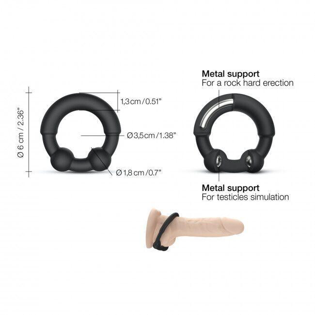 Эрекционное кольцо с металлическими вставками Dorcel STRONGER RING Sex Aura Киев - изображение 4