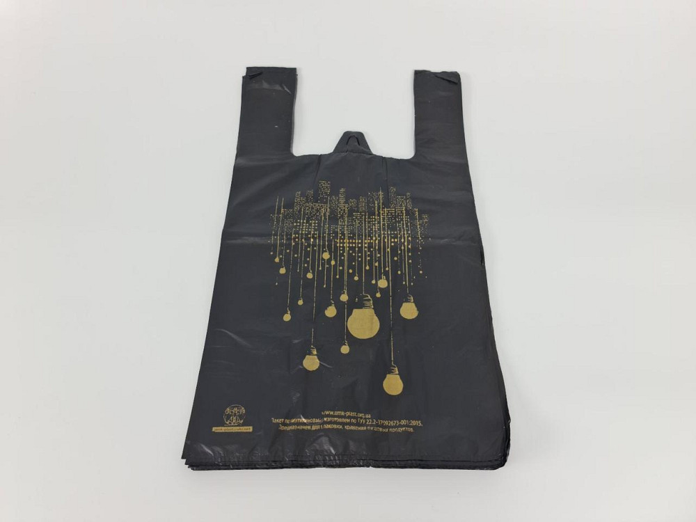 Пакет майка полиэтиленовая (тип FA) 30*55*2*22 Ночной Город  25 мкр 9.5 кг (100 шт) Харьков - изображение 2