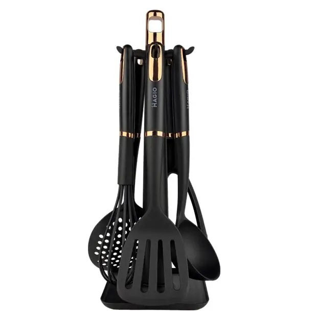 Набір кухонних інструментів силіконових приладдя Magio, Нейлоновий набір для кухні BR-77 Івано-Франківськ - фото 7