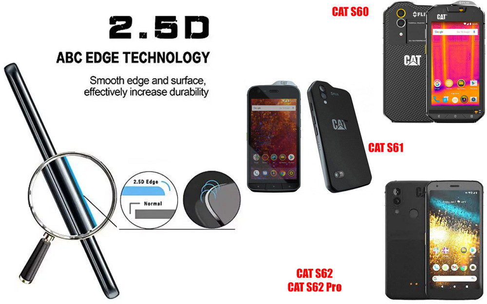 Защитное стекло ArmorGlass для CAT S60, CAT S61, CAT S62, CAT S62 Pro – устойчивое к царапинам и ударам Киев - изображение 2
